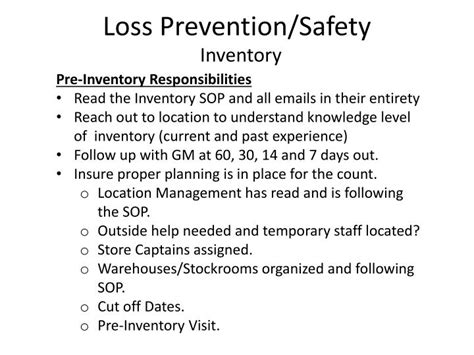 As a loss prevention measure, CVS utilizes a shopping service which visits your store regularly to observe if sales transactions are being rung up properly, and to observe that all register procedures are being followed correctly. . Cvs loss prevention policy and procedures